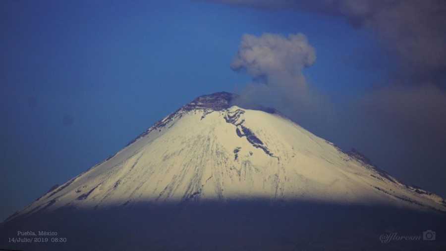 Registra nueva explosión volcán Popocatépetl