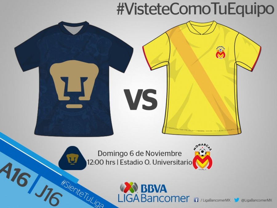 Pumas busca la calificación contra Morelia