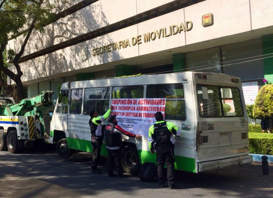 Suspenden unidad que daba servicio ilegal en Tláhuac