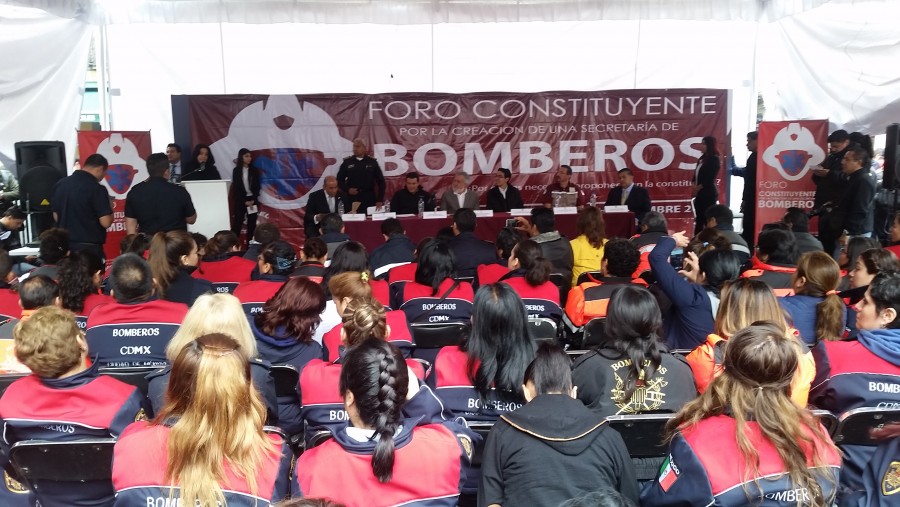 Realizan foro en Asamblea Constituyente para crear SecretarÃ­a de Bomberos