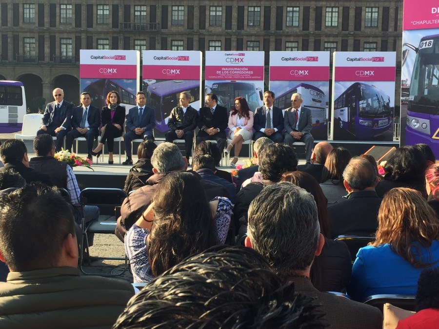Inauguran nuevos corredores de transporte público en CdMx
