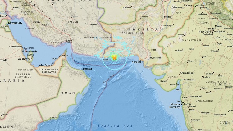 Sacude terremoto a Pakistan