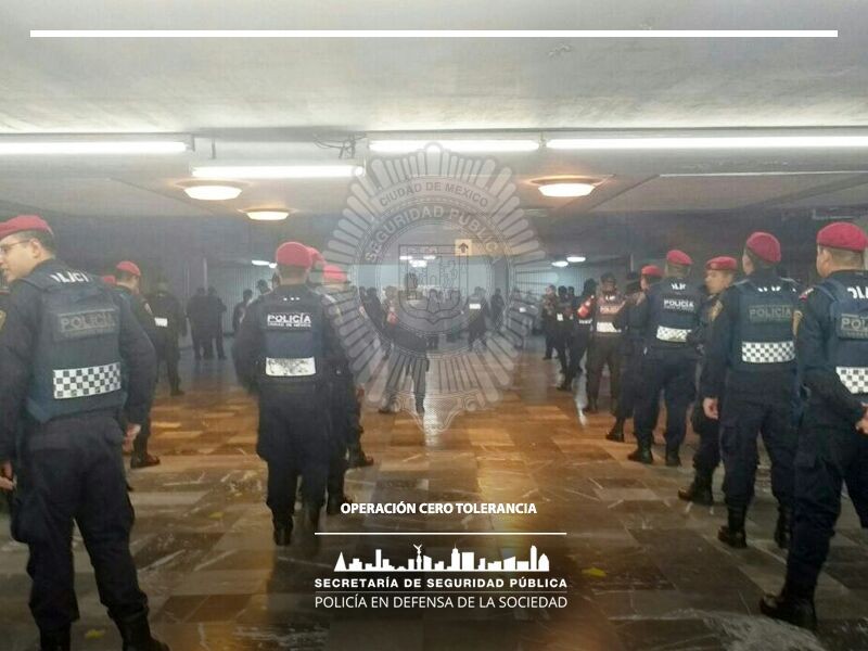 Implementan presencia policíaca en Pantitlán para evitar comercio ilegal