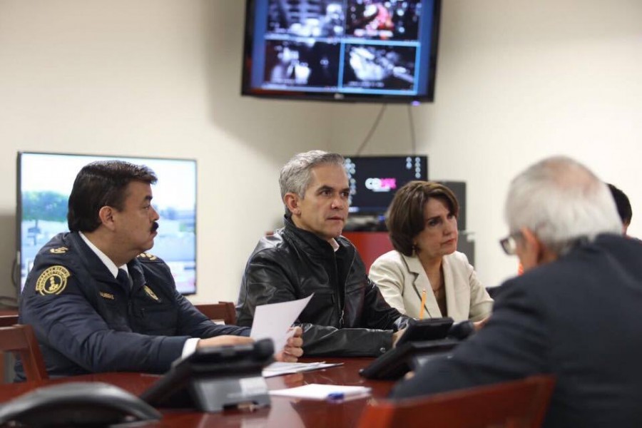 Coordina Mancera acciones de seguridad ante lluvias en CDMX