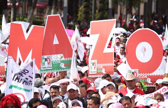Del Mazo cierra campaña en Toluca, congrega a miles de priístas