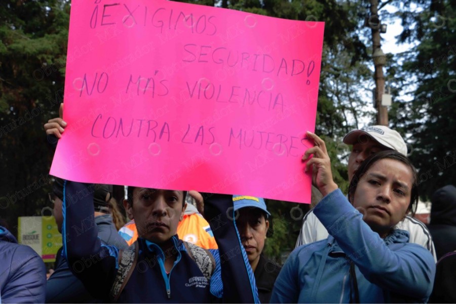 Protestan corredores en Bosque de Tlalpan