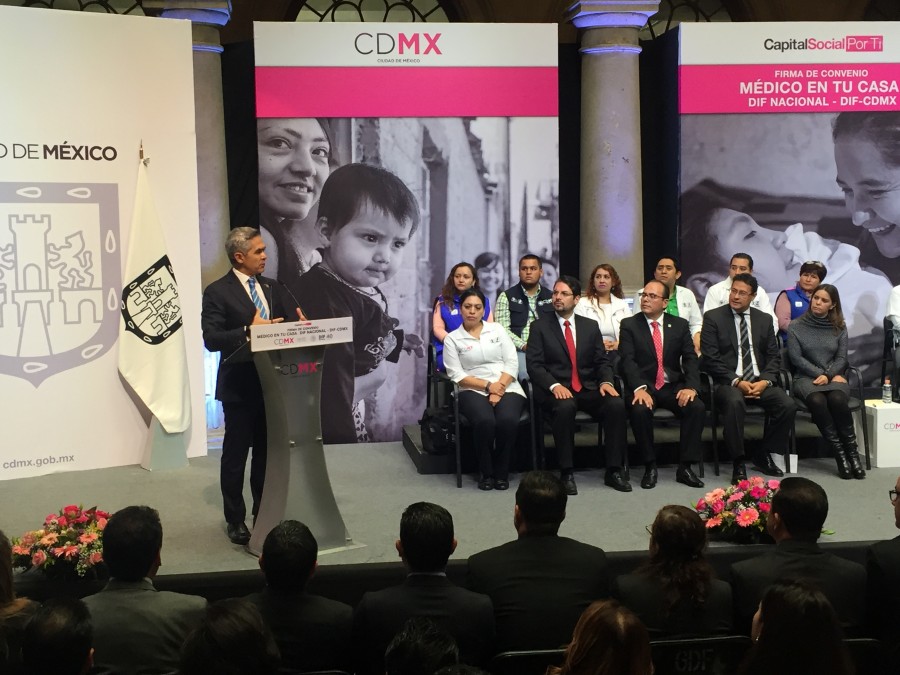 DIF nacional y GobCdMx firman convenio del Médico En Tu Casa