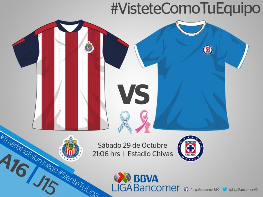 Chivas recibe la visita de Cruz Azul