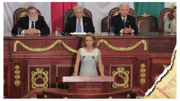 Convierten lugar histórico en set de filmación de la telenovela, La Candidata