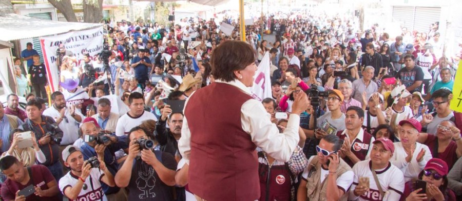 Delfina Gómez argumenta que las despensas aventajan al PRI
