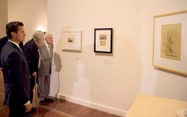 Enrique Peña Nieto visita la exposición Picasso y Rivera