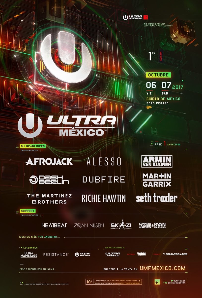 Llega por primera vez  a México el Ultra Music Festival
