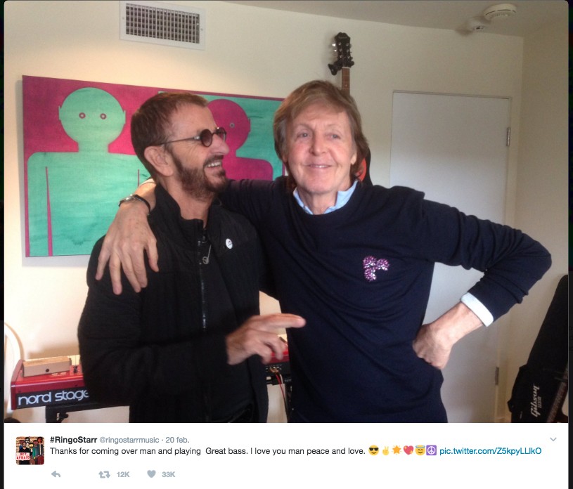 Prepara nuevo disco solista Ringo Starr, Sir Paul podría participar