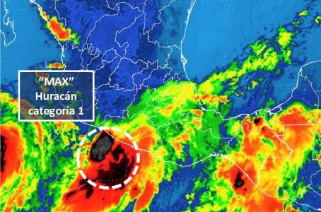 Guerrero se resguarda ante la espera de Max, huracán de categoría 1