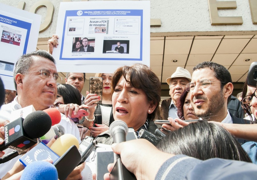 Delfina Gómez exige a Peña Nieto no meter manos en la  elección de EdoMex