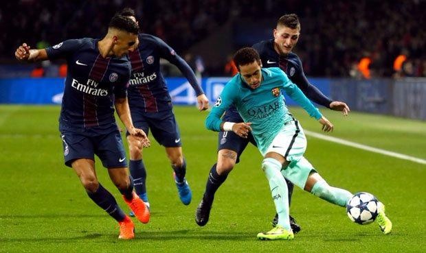 PSG golea al Barcelona en la ida de octavos de la Champions