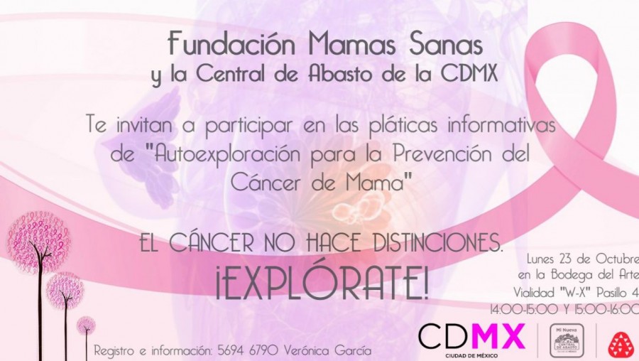 Fomenta Central de Abasto prevención de cáncer de mama