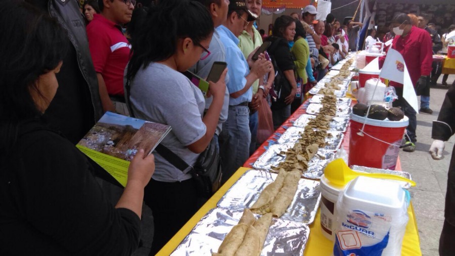 Presentan la enchilada más grande del mundo en Iztapalapa