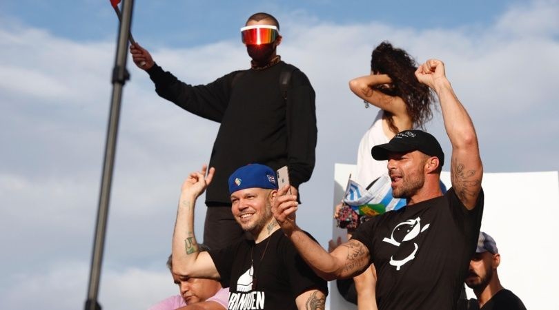 Ricky Martin y Bad Bunny lideran las protestas en Puerto Rico contra el gobernador Ricardo Rosselló