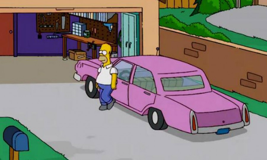 Revelan que automóvil maneja Homer Simpson