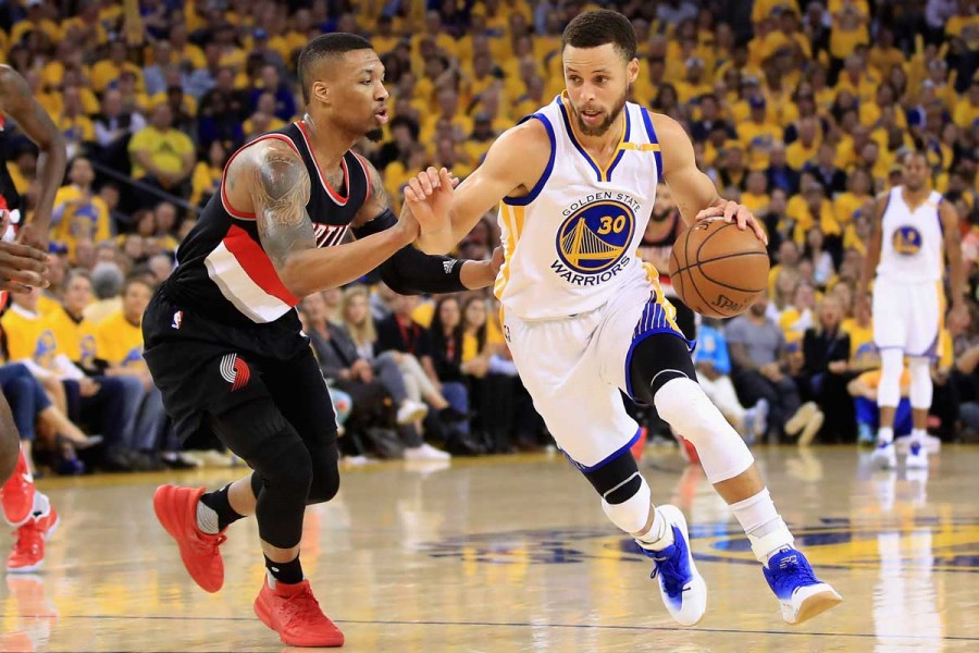 Los Warriors le ganaron a los Trail Blazers