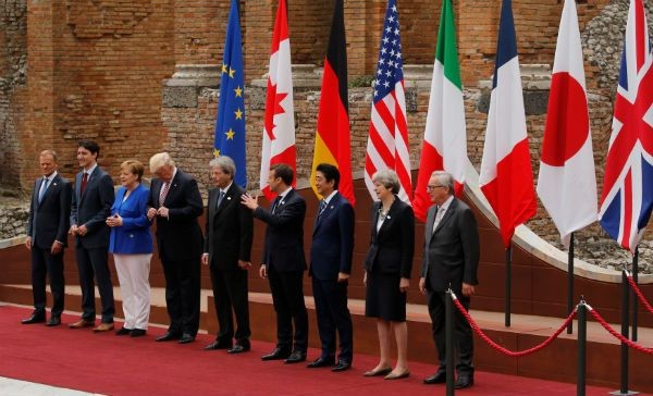 Los Líderes del G7 se manisfiestan contra el terrorismo.