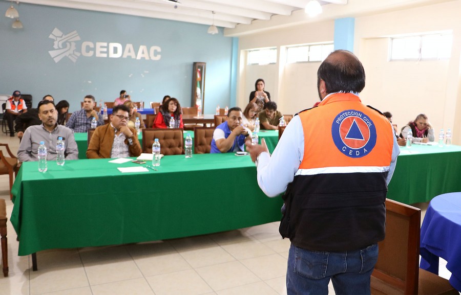 Fortalecen capacitación en protección civil en Central de Abasto