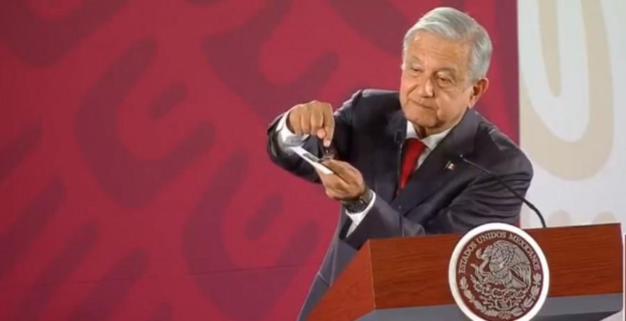 Espera AMLO votación contra fuero presidencial