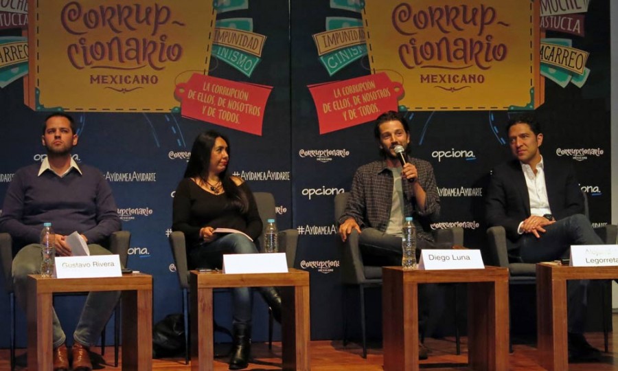 Presenta Alejandro Legorreta y Diego Luna el â€œCorrrupcionario mexicanoâ€