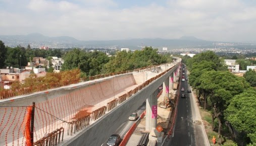 Concluye montaje de elementos prefabricados en AUSUR ViaductoTlalpan