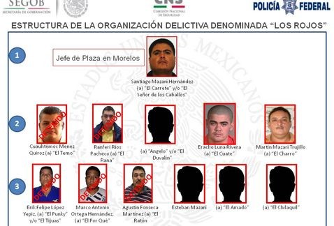 Detienen a primo del líder de Los Rojos