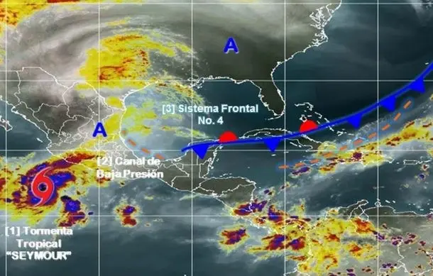 Surge tormenta tropical en el ocÃ©ano PacÃ­fico