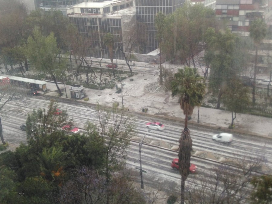Por lluvia y granizo, activan alerta amarilla en seis delegaciones