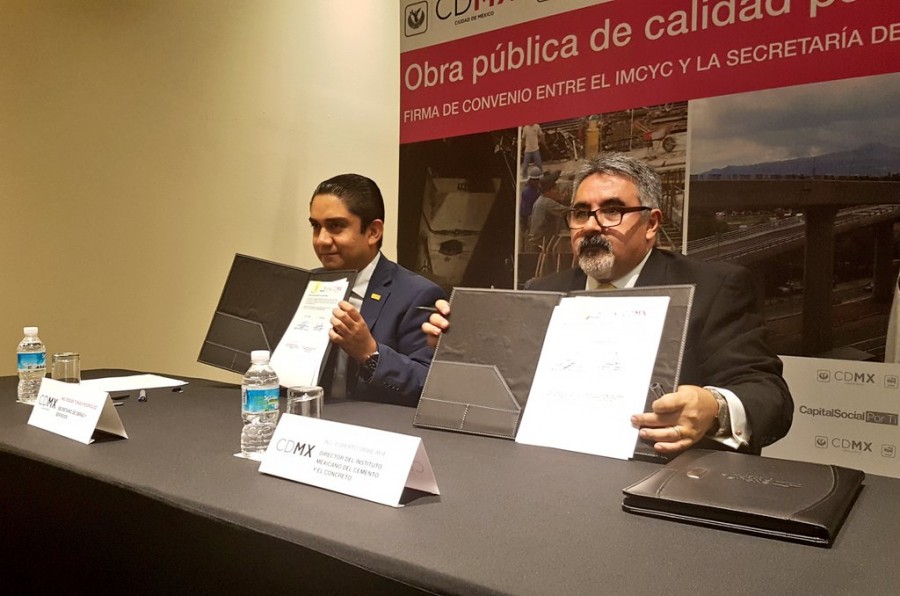 Obras firma convenio para garantizar seguridad en construcciones