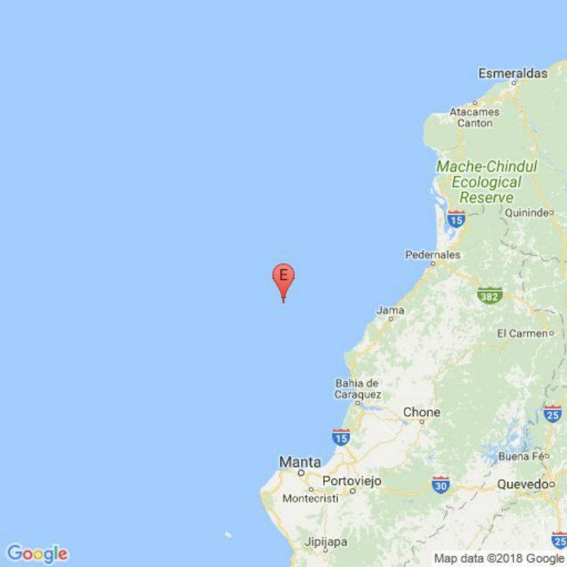 Se registró sismo en la costa de Ecuador