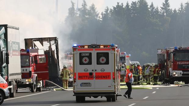 Mueren 18 personas tras un accidente en Alemania
