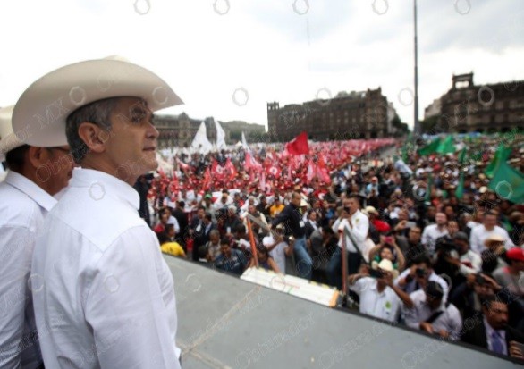Pide Mancera remover plantÃ³n de campesinos