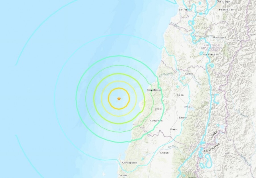 Un sismo de magnitud 7.2 sacudió Chile; no se reportan heridos