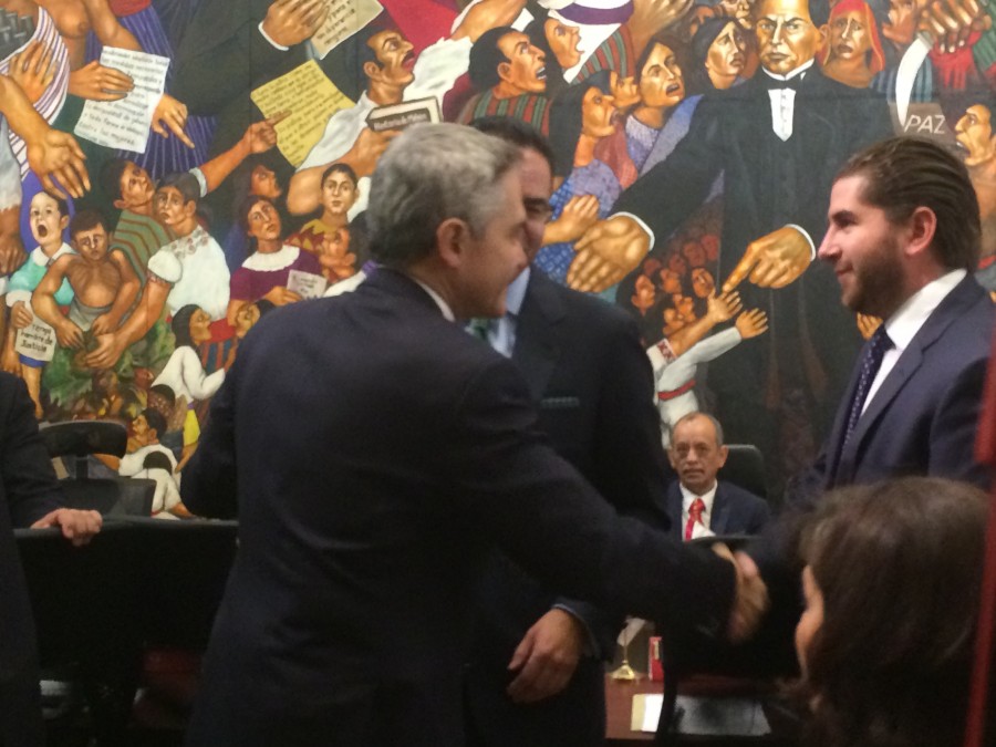 Preside Mancera reunión con Comisión Ejecutiva de Asuntos Internacionales