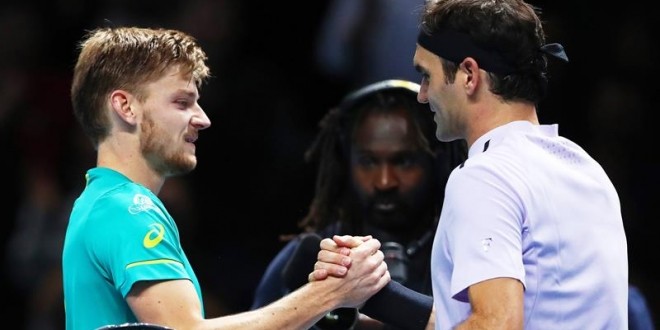 Golfin derrota a Federer y logra su pase a la final del Masters de Londres