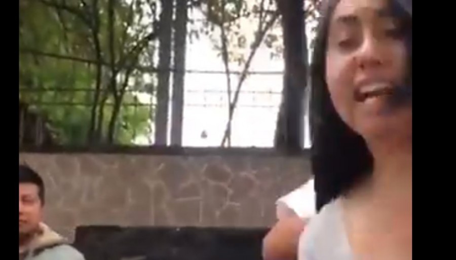 Una mujer destroza auto con un bat tras leve choque
