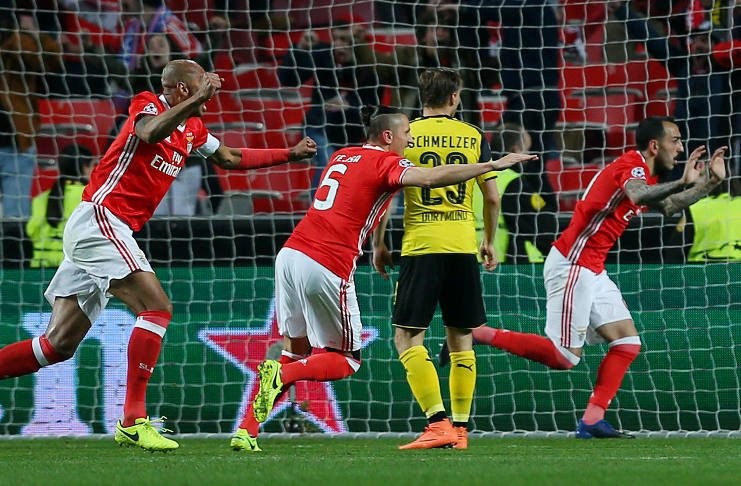 Gana el Benfica al Borussia Durtmund en Octavos de Final de la Champions