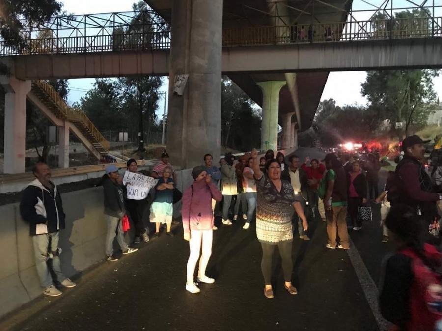Liberan la México-Cuernavaca que fue cerrada por habitantes de Tlalpan