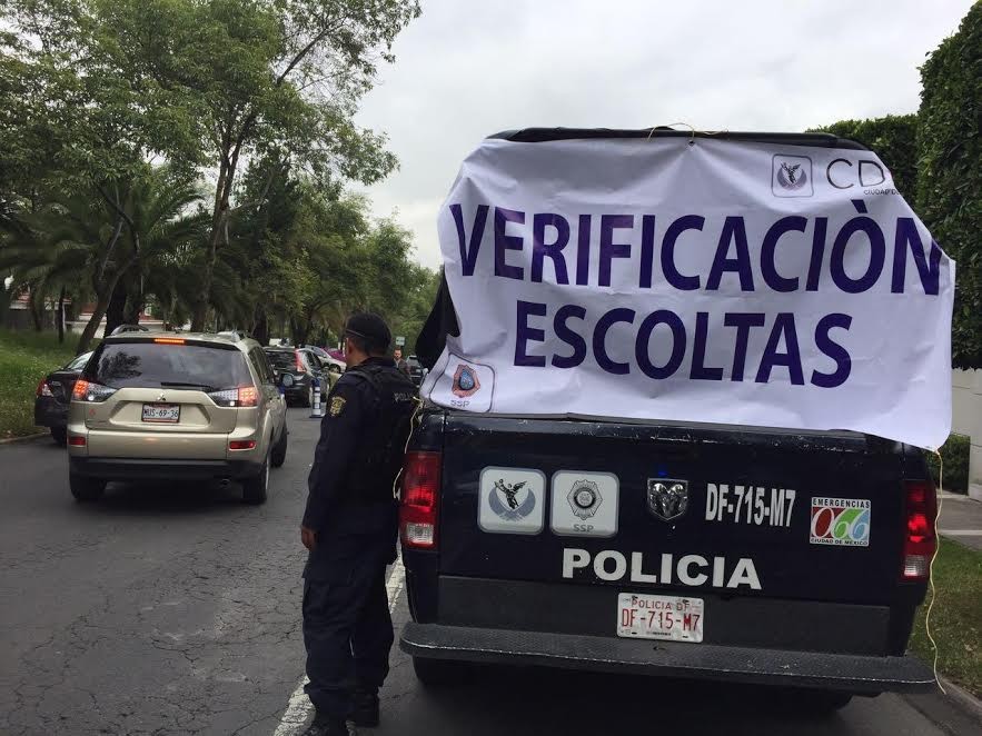 Detiene SSP a 3 escoltas por irregularidades