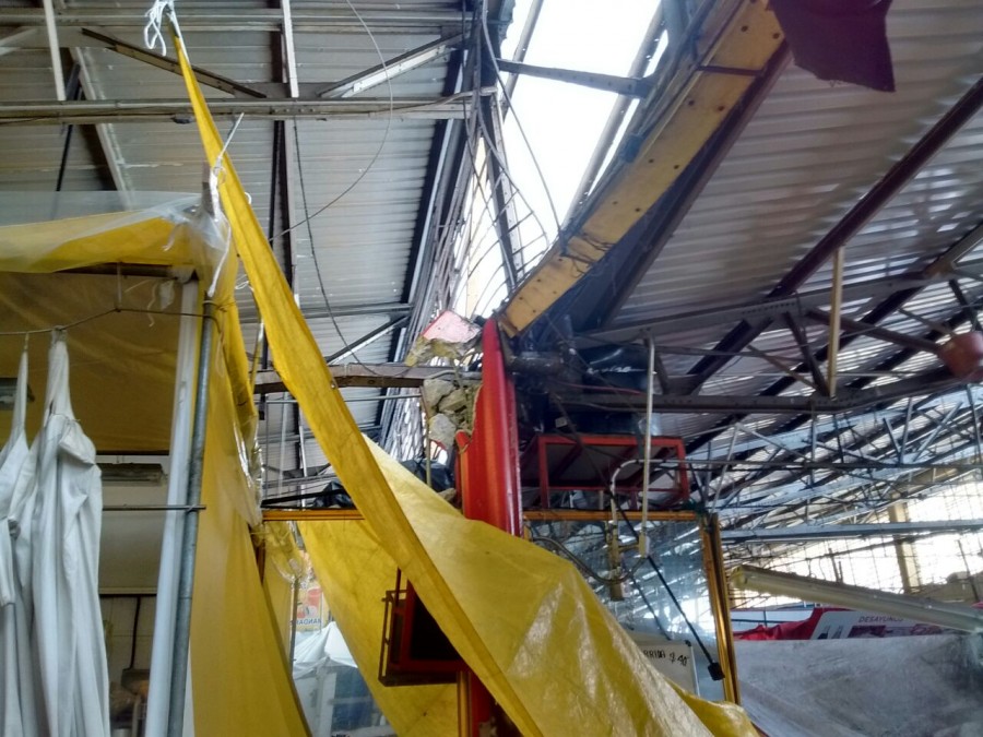 Cae techo en mercado de la Cuauhtémoc