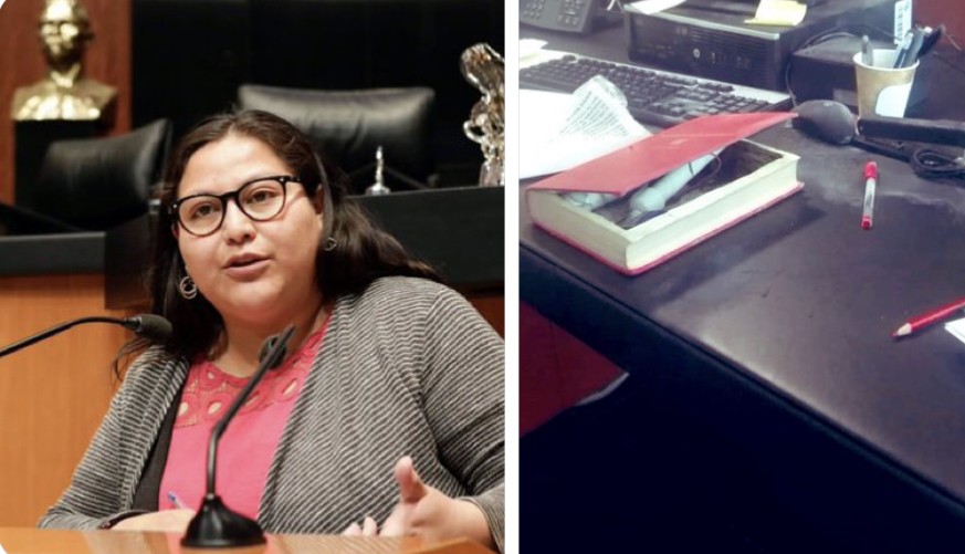 Artefacto explosivo explota en el Senado y lesiona a Citlali Hernández