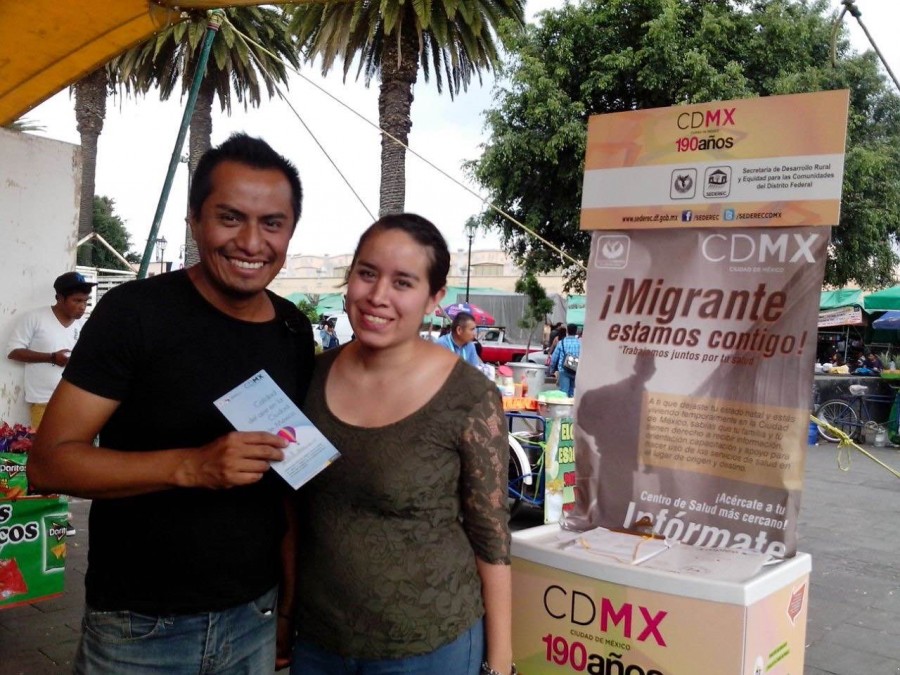 Entrega Sederec apoyo a brigadistas de operativo migrante