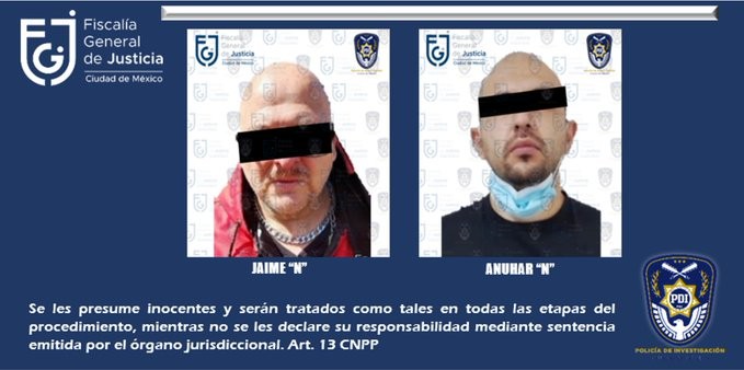 FGJCDMX aprehende a dos hombres por su presunta participación en el delito de lesiones calificadas