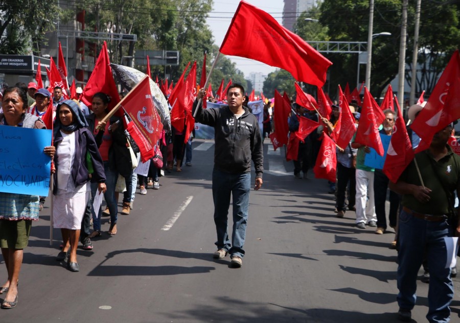 Marcha Antorcha Campesina en CDMX