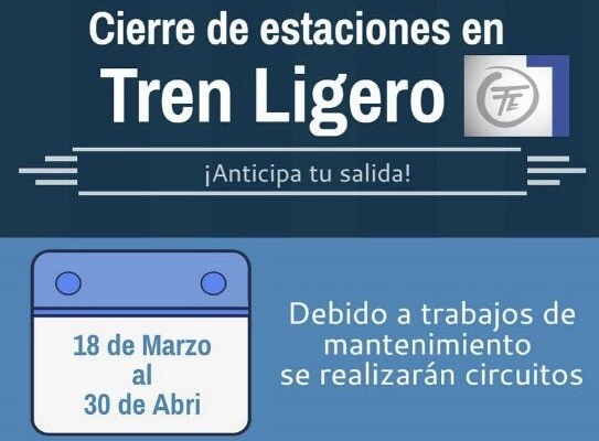 Suspenden tren ligero de Tasqueña a Estadio Azteca hasta abril